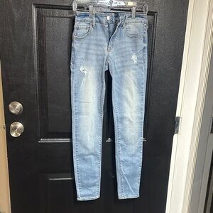 Light Blue Distressed Jeans